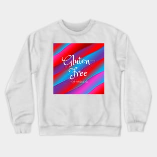 Happiness Is Gluten-Free - Red, Blue, Purple Crewneck Sweatshirt